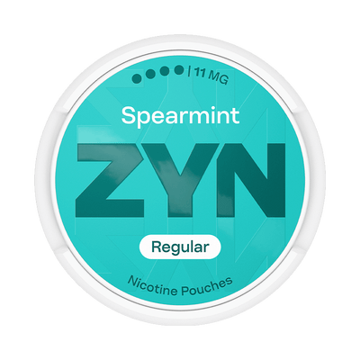 Can of ZYN Spearmint Slim 11mg nicotine pouches (UK)