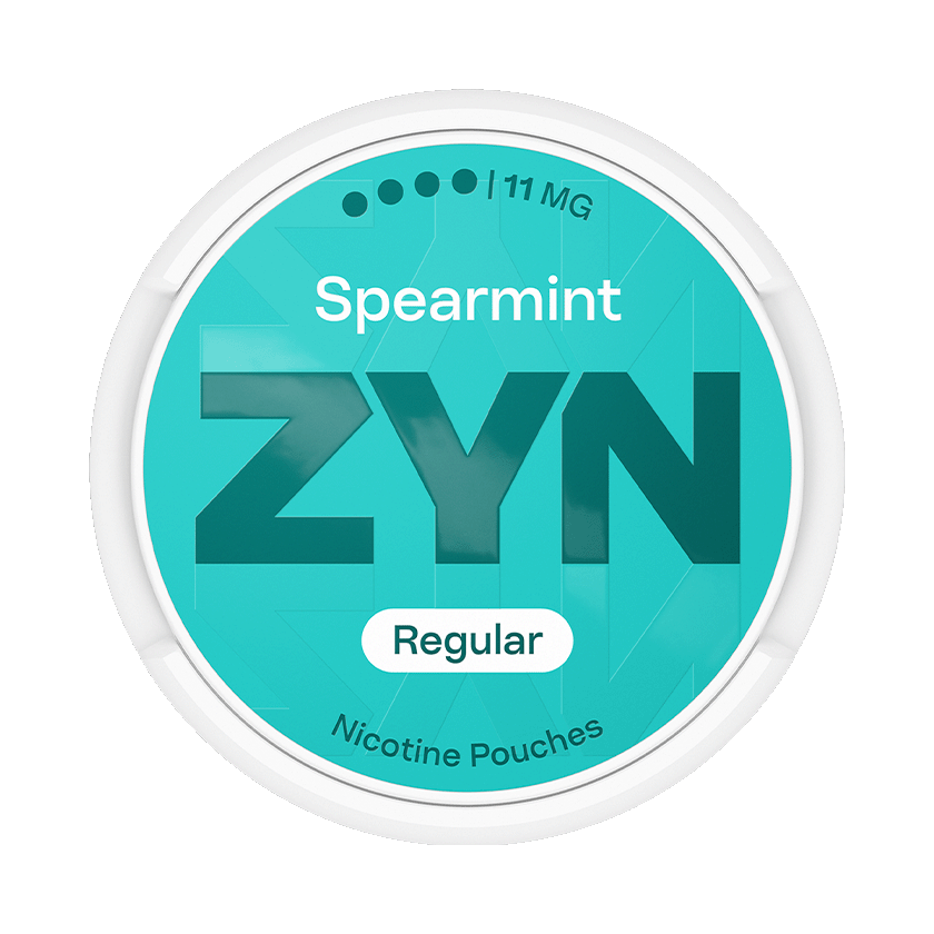 Can of ZYN Spearmint Slim 11mg nicotine pouches (UK)