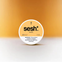 Sesh+ Mango 8mg can, front view