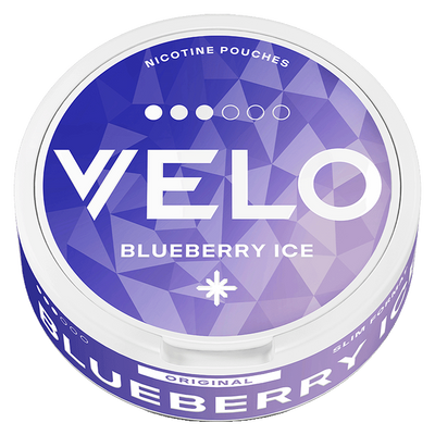 Can of VELO Blueberry Ice 8mg nicotine pouches