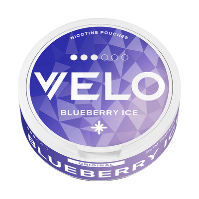 Can of VELO Blueberry Ice 8mg nicotine pouches