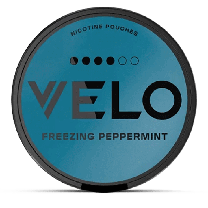 Can of VELO Freezing Peppermint 10mg nicotine pouches