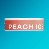 Side of a VELO Peach Ice can