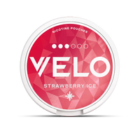 Can of VELO Strawberry Ice 10mg nicotine pouches