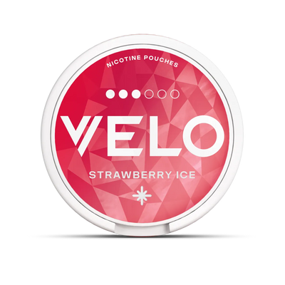 Can of VELO Strawberry Ice 10mg nicotine pouches