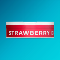 Side of a VELO Strawberry Ice can