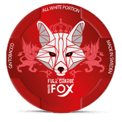 Can of White Fox Full Charge nicotine pouches